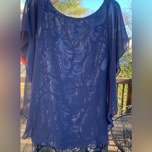 Laundry By Shelli Segal Dresses & Skirts - NEW Laundry By Shelli Segal Navy & Silver Dress